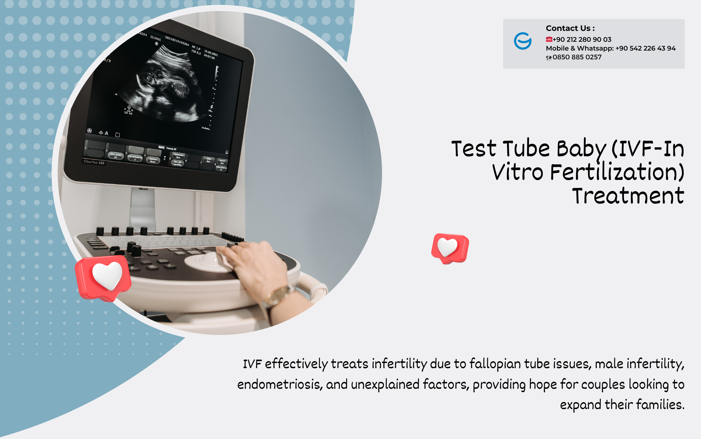 Test Tube Baby IVF Behandling Tyrkiet